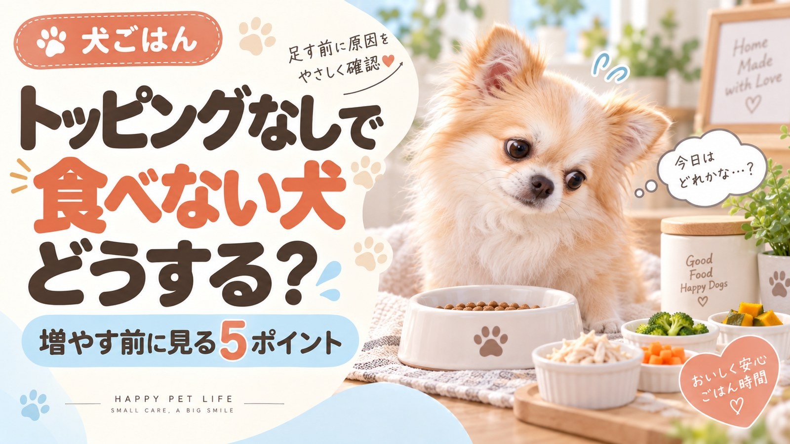 トッピングの小皿と小型犬、増やす前に見直すポイントのサムネイル